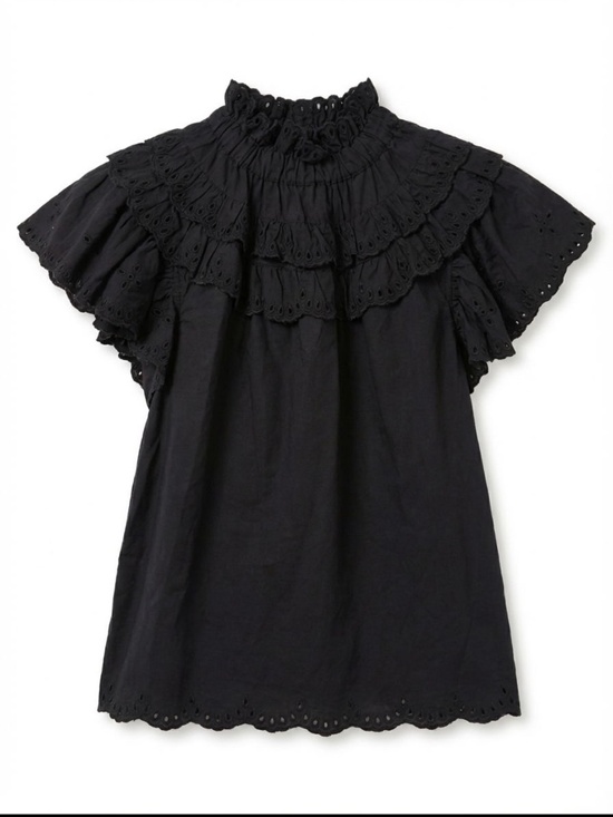 Sea Tops - Eyelet Black Top by Sea